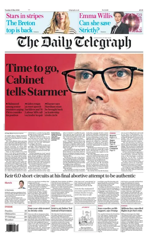 85b9e060-4d80-11f1-b55d-0f258dce1735.jpg The Papers: 'Cabinet turns on Starmer' and 'You have been murdered'