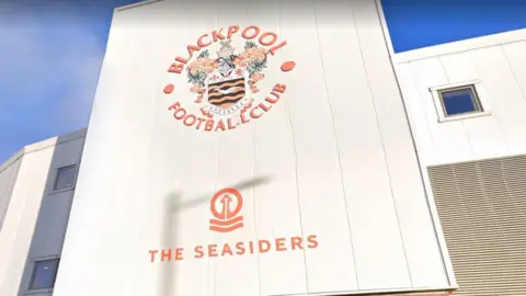 Google Front of Blackpool FC
