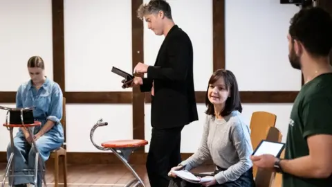 Jack Merriman Wagatha rehearsal