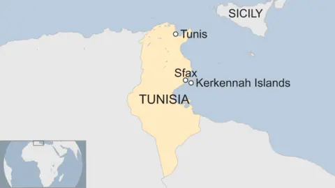 Tunisia map