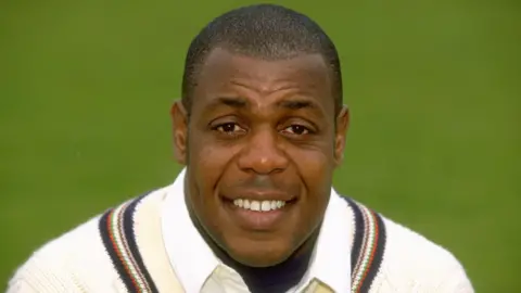 Former England and Gloucestershire bowler David Lawrence 