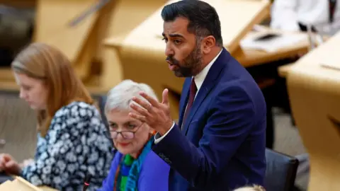 Getty Images humza yousaf presents programme for government