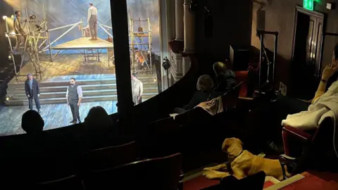 Oliver Conopo/BBC Guide dog at theatre