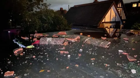 Natalie Brees A flat roof covered in debris