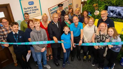 RSPCA Group picture of the opening of the exhibition