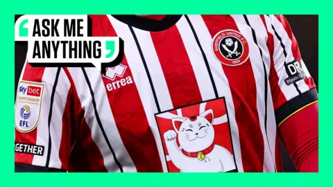 Close up of the Sheffield United home shirt
