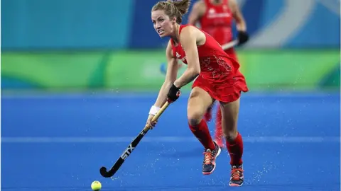 Getty Images Shona McCallin of Great Britain in action against Netherlands on Day 14 of the Rio 2016 Olympic Games