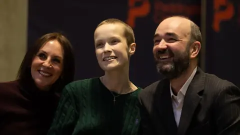 Oncology outreach nurse Gabi Reynolds, Liz Hatton and Dr Bob Phillips, a consultant in paediatric oncology.