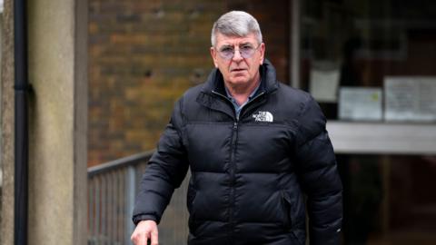 Former Kent police officer Michael Stanley leaves Sevenoaks Magistrates' Court