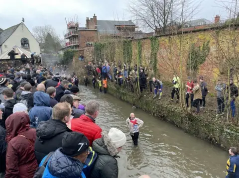 BBC Man in river