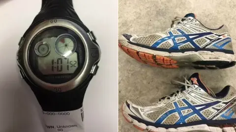 Met Police Watch and trainers