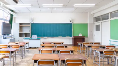 Getty Images An empty classroom