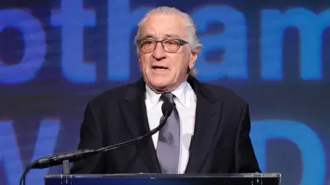 Getty Images Robert De Niro speaks onstage at The 2023 Gotham Awards at Cipriani Wall Street on November 27, 2023 in New York City