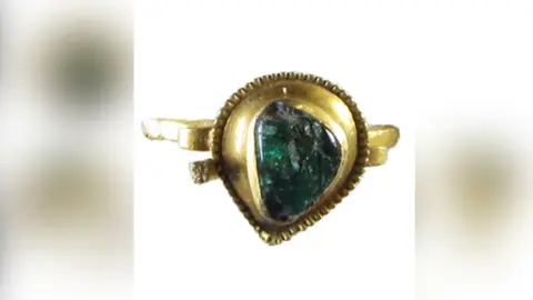 Colchester and Ipswich Museum Service Medieval emerald ring