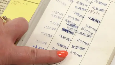 North East Lincolnshire Book date stamp reading 11 Oct 1969