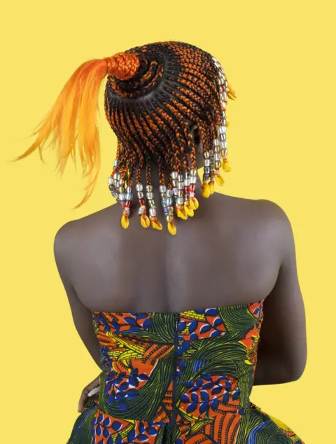 Medina Dugger / Catherine Edelman Gallery Portrait by Medina Dugger showing African hair braiding