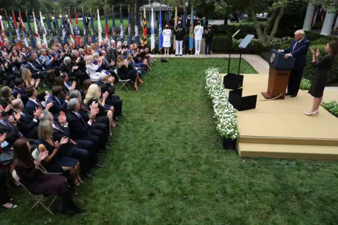 Getty Images Rose Garden reception