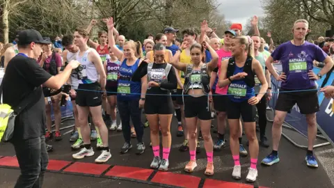 BBC Bath Half Marathron runners