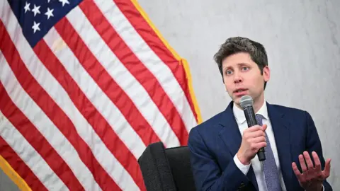 OpenAI CEO Sam Altman speaks during the US Federal Reserve Board of Governors' "Integrated Review of the Capital Framework for Large Banks Conference" at the Federal Reserve in Washington, DC, on July 22, 2025. 