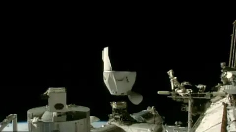 Nasa spacecraft begins its undocking.