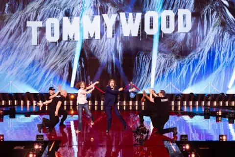 Corinne Cumming Tommy Cash at Eurovision