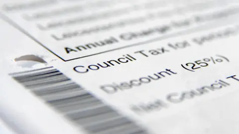 A view of a council tax bill