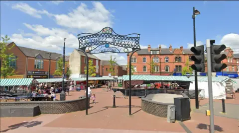 A street view of Bulwell town centre