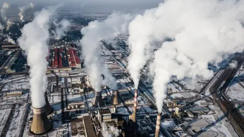 Coal Fired Power Station in Winter