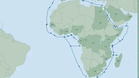 Vodafone Map of cable