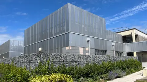 BBC Critical Care Unit - a silver metal building
