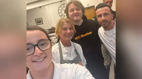 The Waterfront Lewis Capaldi with staff