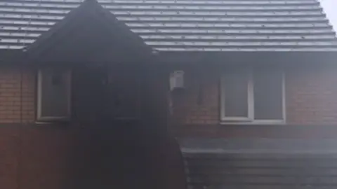 BBC Fire-damaged house