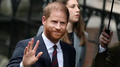 Prince Harry gave evidence on the third day of the trial at London's Royal Courts of Justice