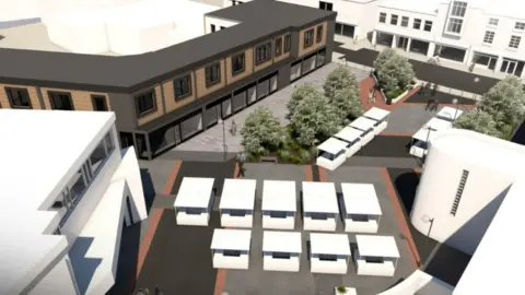 Telford and Wrekin Council Drawing of proposed Oakengates changes