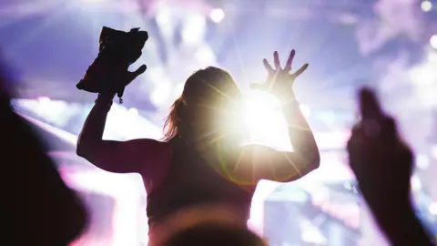 Alamy Dancer and lights