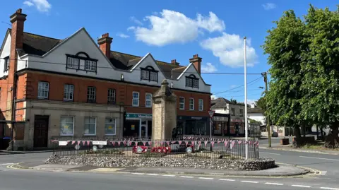 BBC Image of the war memorial in Ludgershall