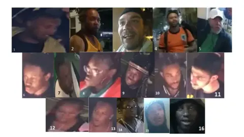 Met Police A montage of images has been released by the Met Police showing radical   officers privation  to talk  with successful  transportation  with the decease  of Mussie Imnetu