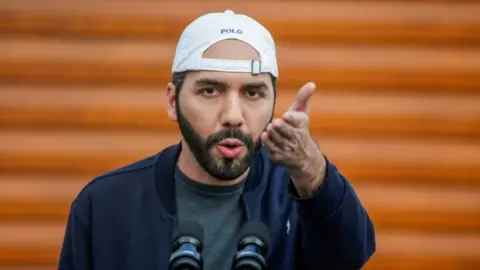 Reuters Nayib Bukele, speaks as the coronavirus disease (COVID-19) vaccination started at a public health center in San Salvador, El Salvador, February 17, 2021.