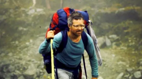 David 'Heavy' Whalley in the Himalayas in 1990