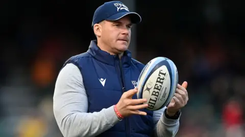 Jamie Langley during his time coaching at Sale Sharks