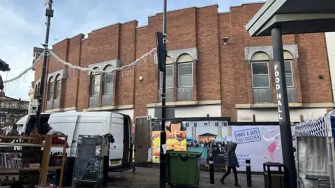 Dan Martin/BBC Disused buildings in Cank Street