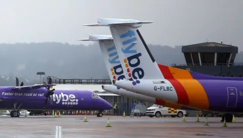 AFP Flybe aircraft on airport tarmac