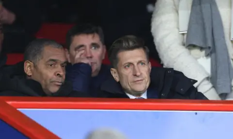 Co-owner Steve Parish (right) watching his team play at Selhurst Park