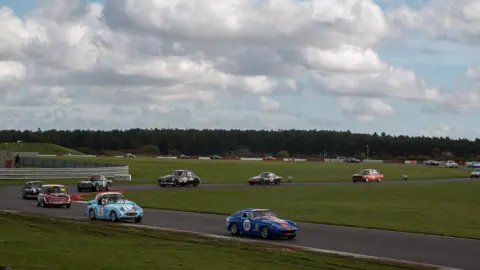 Christine Matthews/Geograph Vintage cars at Snetterton racetrack