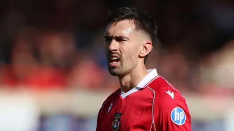Ryan Hardie in action for Wrexham last season