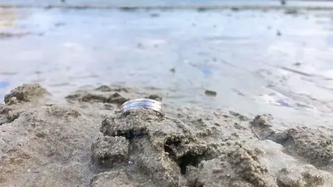 Shane Le Page ring in the sand