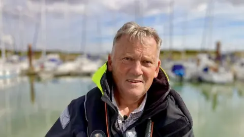 Martin Giles/BBC Colin Strachey, of Premier Sailing