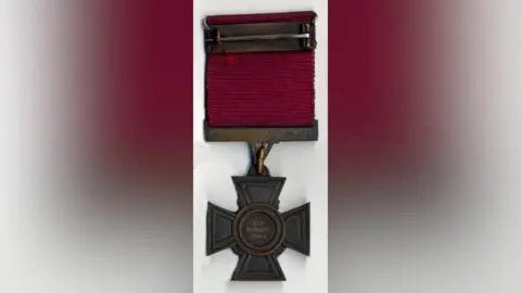  Royal Norfolk Regimental Museum Victoria Cross with red ribbon