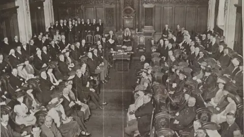 PRONI Belfast City Hall meeting in June 1921