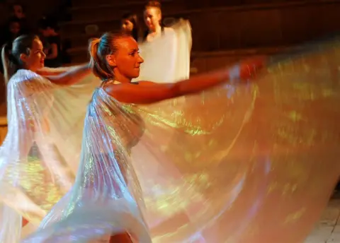 Reuters Russian dancers perform for an audience at El Ain El Sokhna Resorts in Suez, east of Cairo, Egypt May 7, 2018.